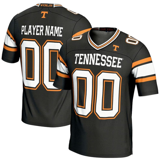 Custom T.Volunteers GameDay Greats NIL Pick-A-Player Football Jersey - Black College Jerseys - Main View
