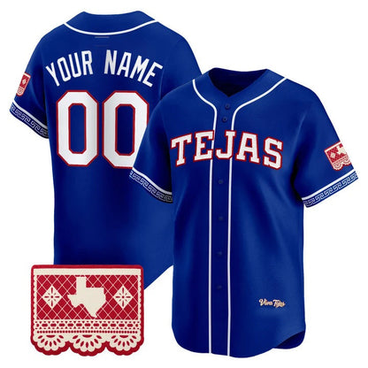 Custom Texas Rangers Royal 2026 City Connect Vapor Premier Limited Jersey - All Stitched - Main View
