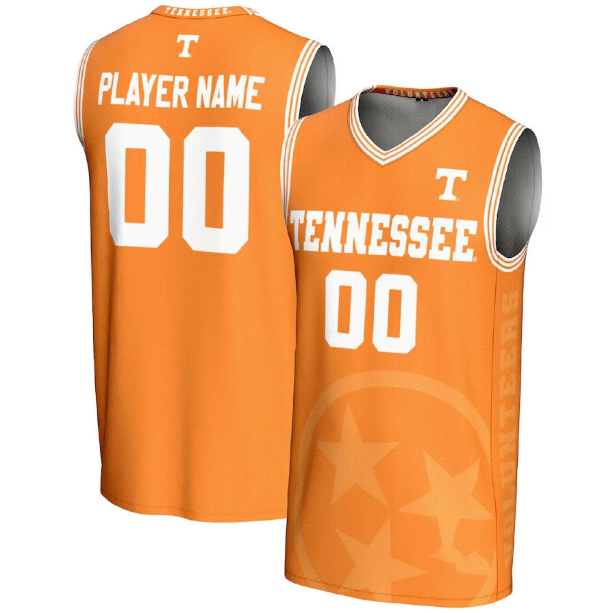 Custom T.Longhorns Lady Vols GameDay Greats Unisex NIL Pick-A-Player Basketball Lightweight Icon Print Jersey - Tennessee Orange American College Jerseys - Main View