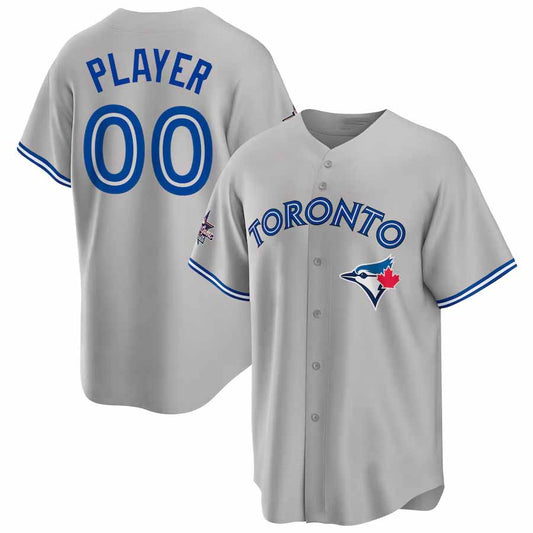 Custom Toronto Blue Jays 2025 All-Star Game Away Pick-A-Player Replica Jersey - Gray Baseball Jerseys - Main View