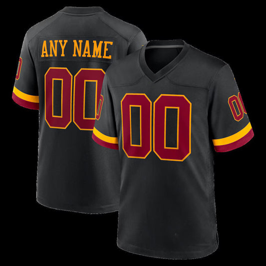 Custom W.Commanders Black Hail Raiser Alternate Game Stitched Football American Jersey - Main View