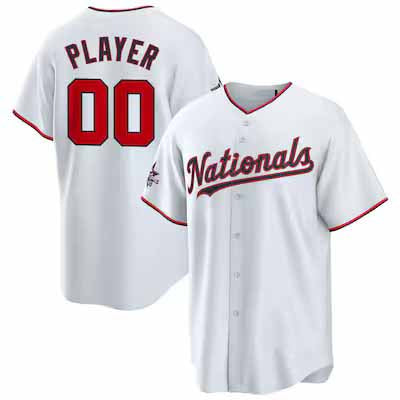 Custom Washington Nationals 2025 All-Star Game Home Pick-A-Player Replica Jersey - White Baseball Jerseys - Main View