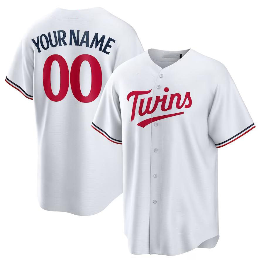 Custom Minnesota Twins Home Replica Custom Jersey Baseball Jerseys - Main View