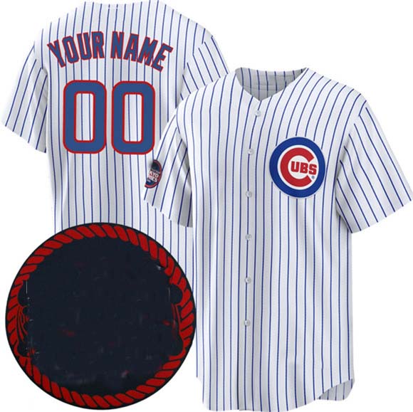 Custom Chicago Cubs Active Player White 2025 World Tour Tokyo Series Home Stitched Baseball Jerseys - Main View