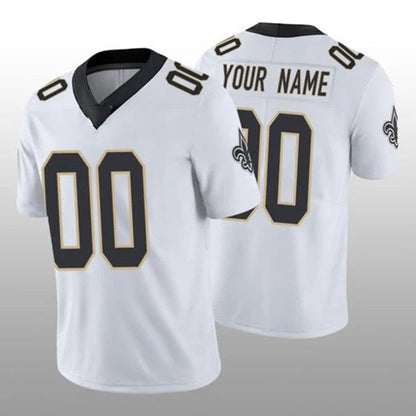 Custom NO.Saints White Vapor Limited 100th Season Jersey American Stitched Jersey Football Jerseys - Main View