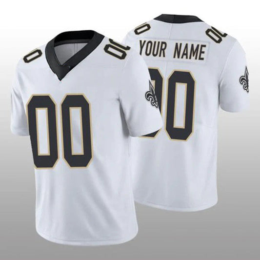 Custom NO.Saints White Vapor Limited 100th Season Jersey American Stitched Jersey Football Jerseys - Main View