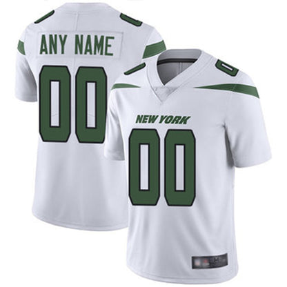 Custom NY.Jets Road White Vapor Untouchable Football Limited Jersey American Stitched Jersey Football Jerseys - Main View