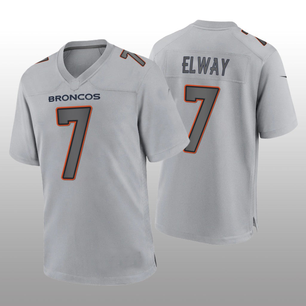 D.Broncos #7 John Elway Gray Atmosphere Game Retired Player Jersey Stitched American Football Jerseys - Main View