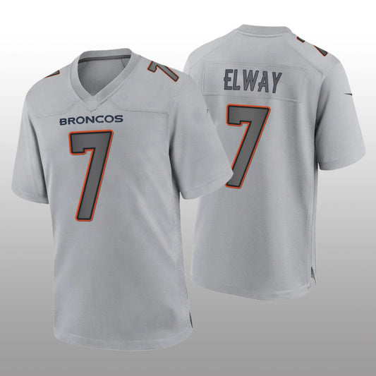 D.Broncos #7 John Elway Gray Atmosphere Game Retired Player Jersey Stitched American Football Jerseys - Main View