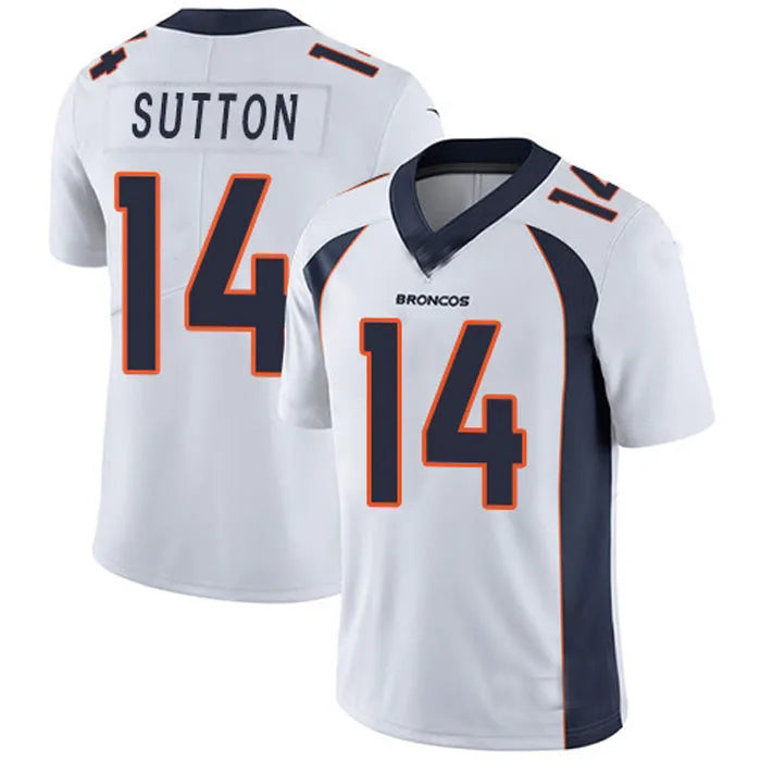 D.Broncos #14 Courtland Sutton White Game Jersey Stitched American Football Jerseys - Main View