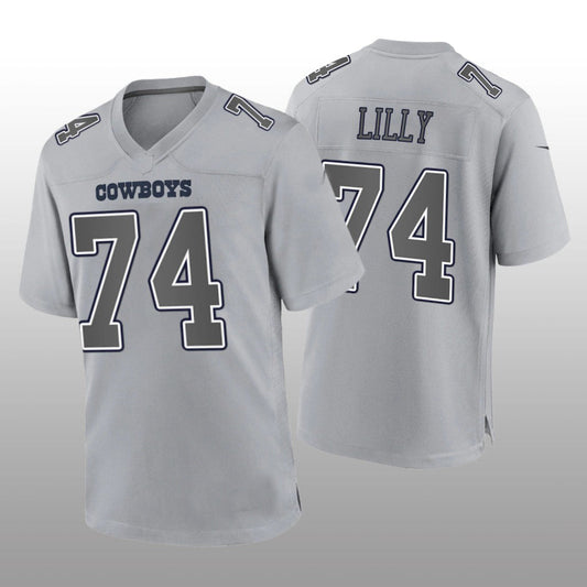 D.Cowboys #74 Bob Lilly Gray Atmosphere Game Retired Player Jersey Fashion Jersey American Jerseys - Main View