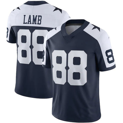 D.Cowboys #88 CeeDee Lamb NNavy Alternate Vapor Limited Jersey Stitched American Football Jerseys - Main View