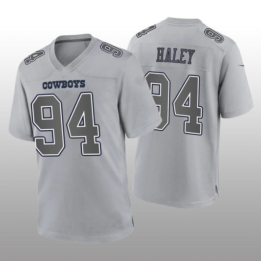 D.Cowboys #94 Charles Haley Gray Atmosphere Game Retired Player Jersey Fashion Jersey American Jerseys - Main View