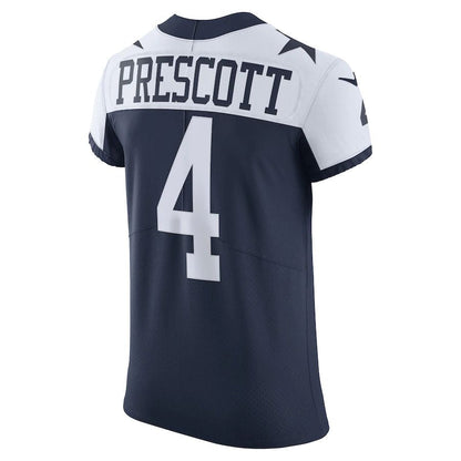 D.Cowboys #4 Dak Prescott Navy Alternate Vapor Elite Player Jersey Stitched American Football Jerseys - Main View