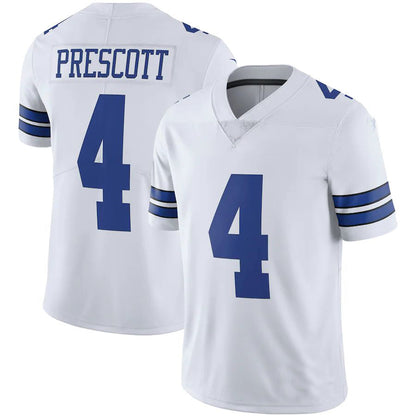 D.Cowboys #4 Dak Prescott White Vapor Limited Player Jersey Stitched American Football Jerseys - Main View