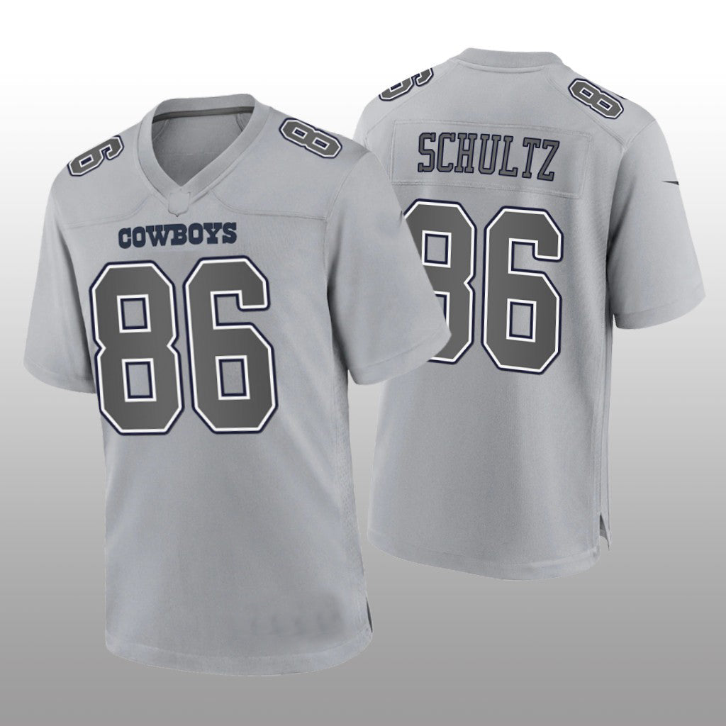 D.Cowboys #86 Dalton Schultz Gray Atmosphere Game Jersey Fashion Jersey American Jerseys - Main View