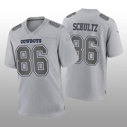 D.Cowboys #86 Dalton Schultz Gray Atmosphere Game Jersey Fashion Jersey American Jerseys - Main View