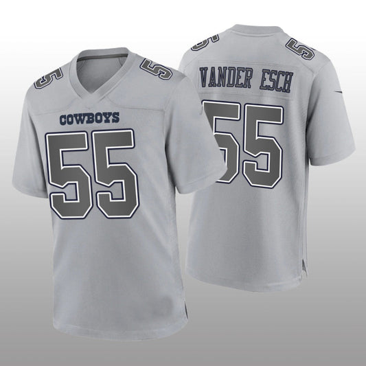 D.Cowboys #55 Leighton Vander Esch Gray Atmosphere Game Jersey Fashion Jersey American Jerseys - Main View
