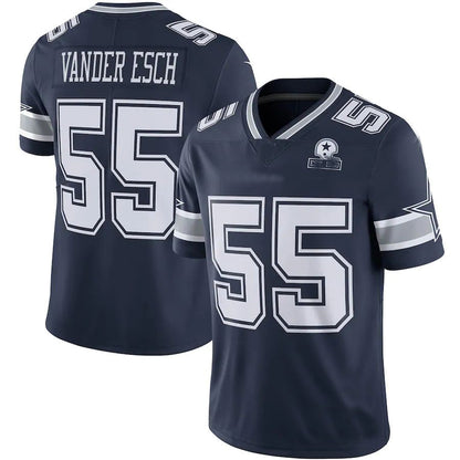 D.Cowboys #55 Leighton Vander Esch Navy 60th Anniversary Limited Jersey Stitched American Football Jerseys - Main View