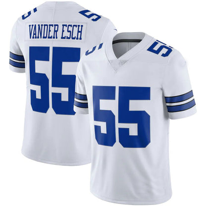 D.Cowboys #55 Leighton Vander Esch White Vapor Limited Player Jersey Stitched American Football Jerseys - Main View