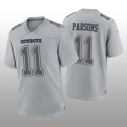 D.Cowboys #11 Micah Parsons Gray Atmosphere Game Jersey Fashion Jersey American Jerseys - Main View