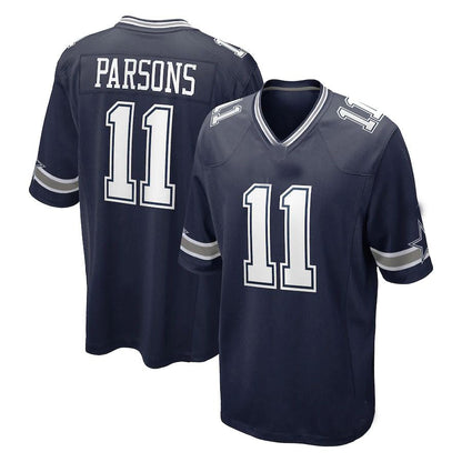 D.Cowboys #11 Micah Parsons Navy 2021 Draft First Round Pick Game Jersey Stitched American Football Jerseys - Main View