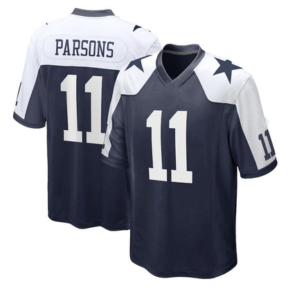 D.Cowboys #11 Micah Parsons Navy Alternate Game Jersey Stitched American Football Jerseys - Main View