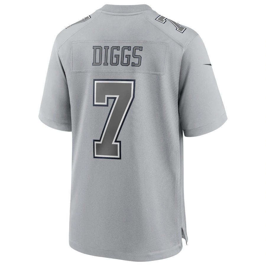 D.Cowboys #7 Trevon Diggs Gray Atmosphere Fashion Game Jersey Stitched American Football Jerseys - Main View