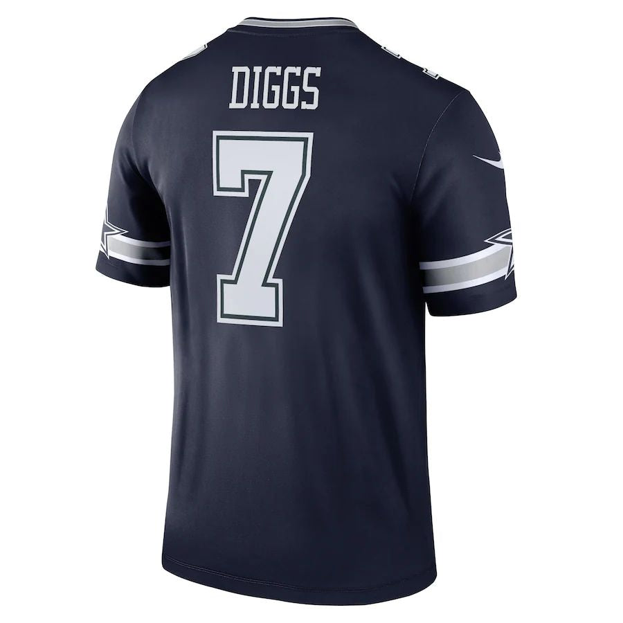 D.Cowboys #7 Trevon Diggs Navy Legend Jersey Stitched American Football Jerseys - Main View