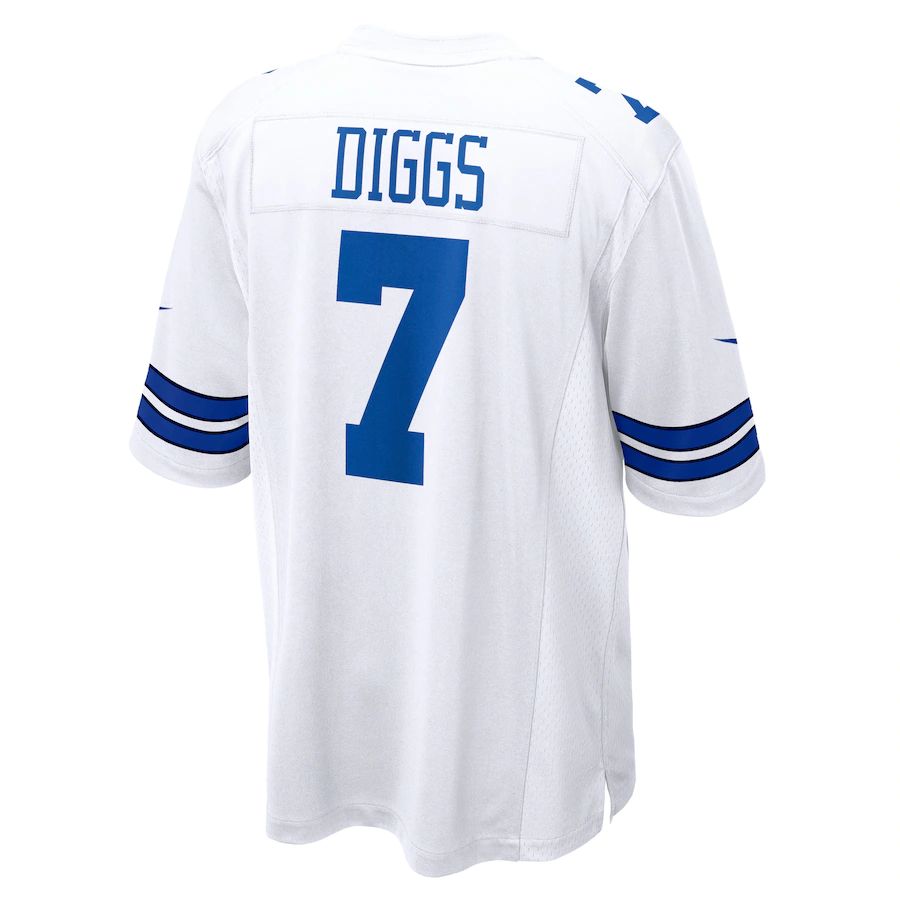 D.Cowboys #7 Trevon Diggs White Game Jersey Stitched American Football Jerseys - Main View