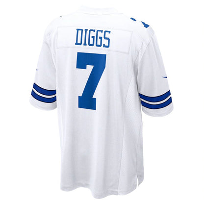 D.Cowboys #7 Trevon Diggs White Game Jersey Stitched American Football Jerseys - Main View