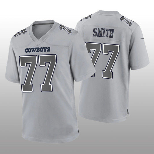 D.Cowboys #77 Tyron Smith Gray Atmosphere Game Jersey Fashion Jersey American Jerseys - Main View