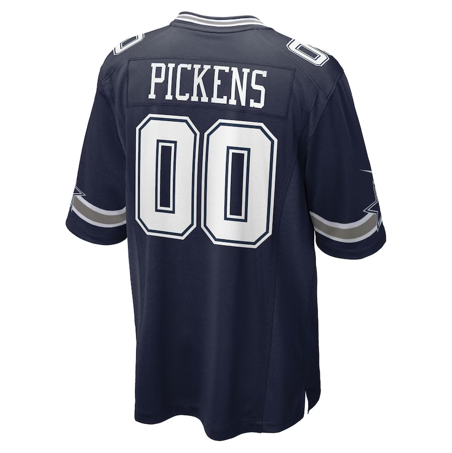 D.Cowboys #00 George Pickens Navy Game American Football Jersey - Main View