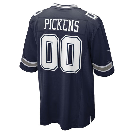 D.Cowboys #00 George Pickens Navy Game American Football Jersey - Main View