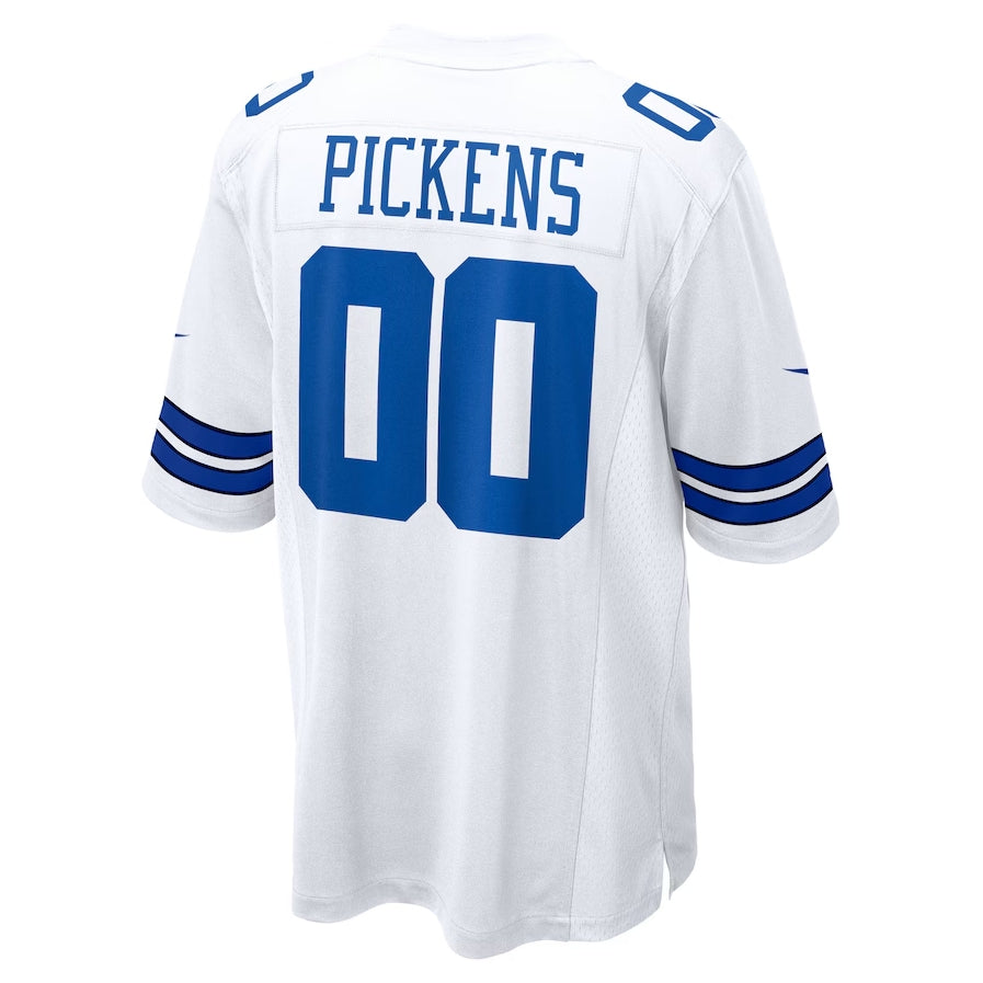 D.Cowboys #00 George Pickens White Game American Football Jersey - Main View