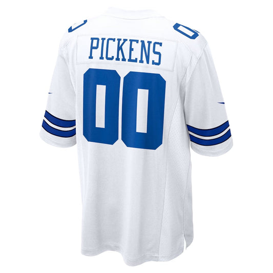 D.Cowboys #00 George Pickens White Game American Football Jersey - Main View