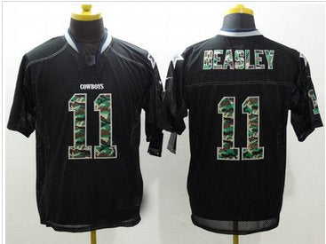 D.Cowboys #11 Cole Beasley Black Stitched Elite Camo Fashion Jersey American Jerseys - Main View