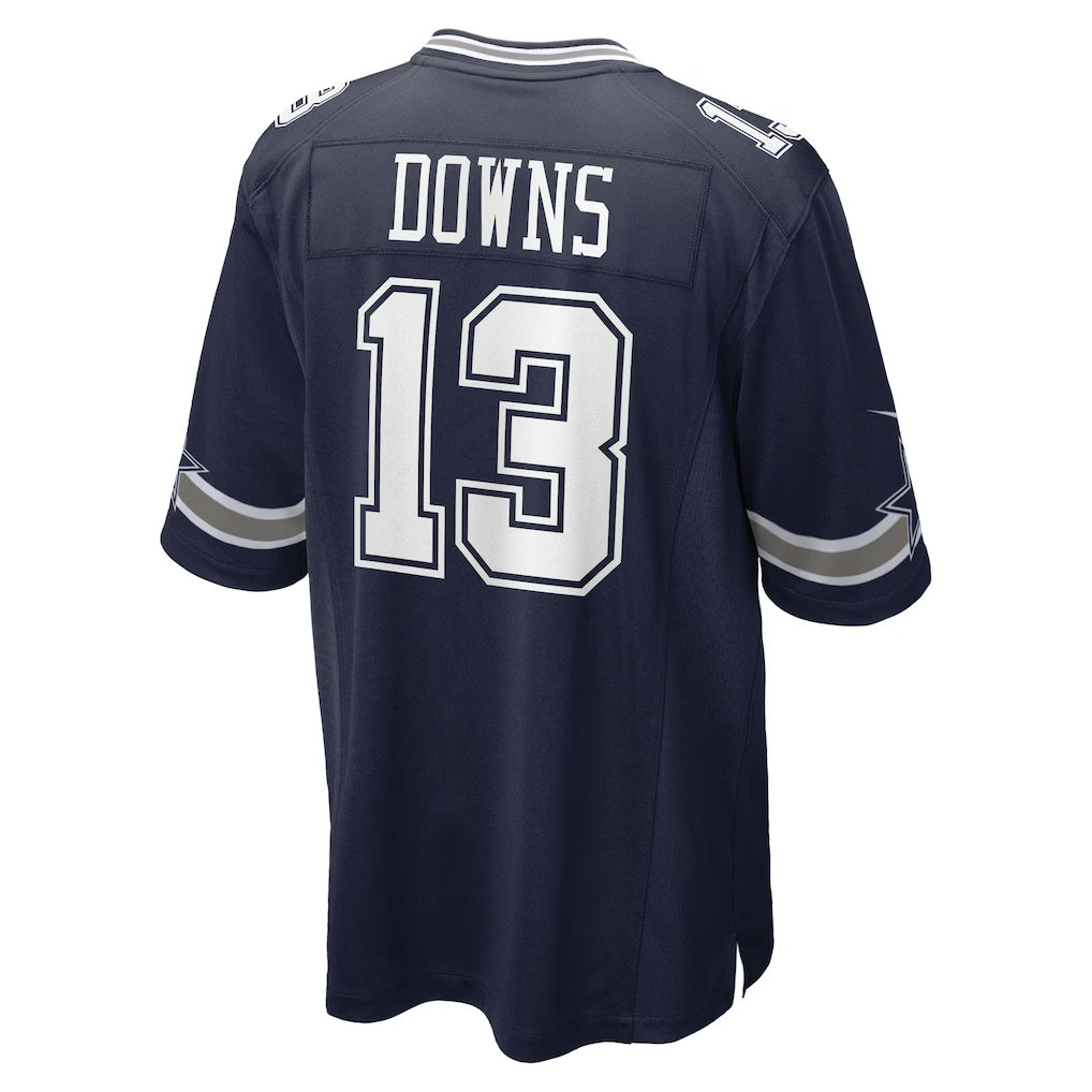 D.Cowboys #13 Caleb Downs Navy 2026 Draft First Round Pick No. 11 Team Game Stitched Football American Jersey - Main View