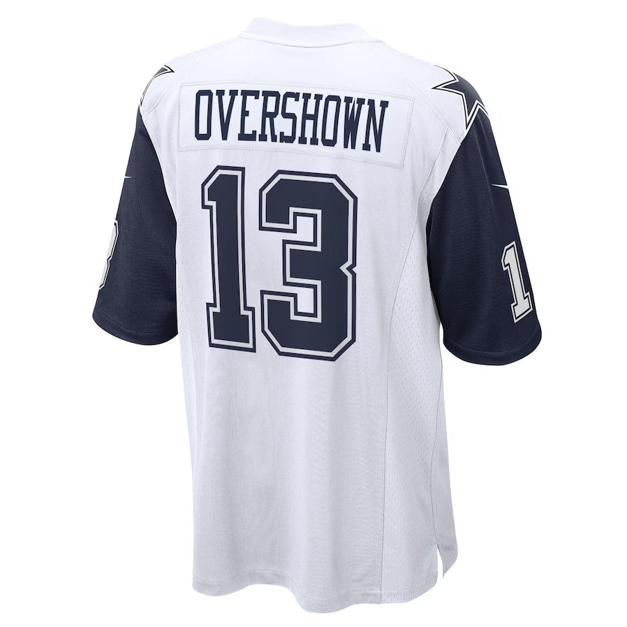 D.Cowboys #13 DeMarvion Overshown White Game American Football Jerseys - Main View