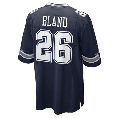 D.Cowboys #26 DaRon Bland Navy Player Game American Football Jerseys - Main View