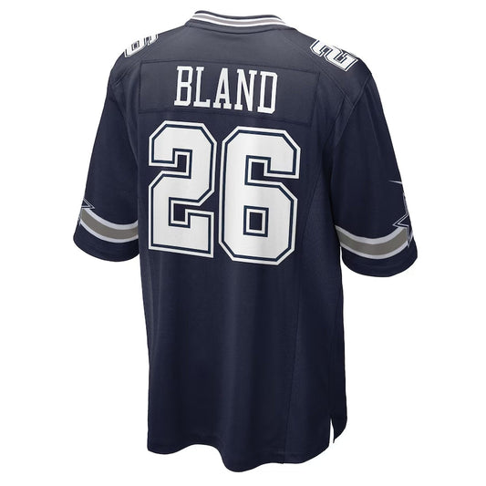 D.Cowboys #26 DaRon Bland Navy Player Game American Football Jerseys - Main View