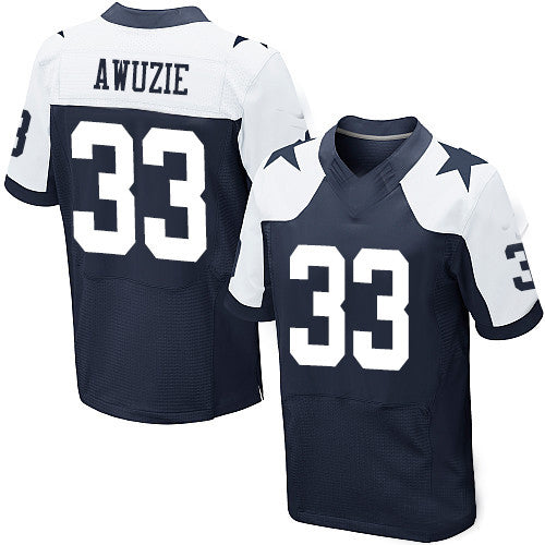 D.Cowboys #33 Chidobe Awuzie Navy Blue Thanksgiving Stitched Throwback Elite Jersey Fashion Jersey American Jerseys - Main View