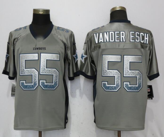 D.Cowboys #55 Leighton Vander Esch Gray Drift Fashion Elite Jersey Fashion Jersey American Jerseys - Main View