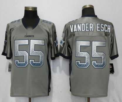 D.Cowboys #55 Leighton Vander Esch Gray Drift Fashion Elite Jersey Fashion Jersey American Jerseys - Main View