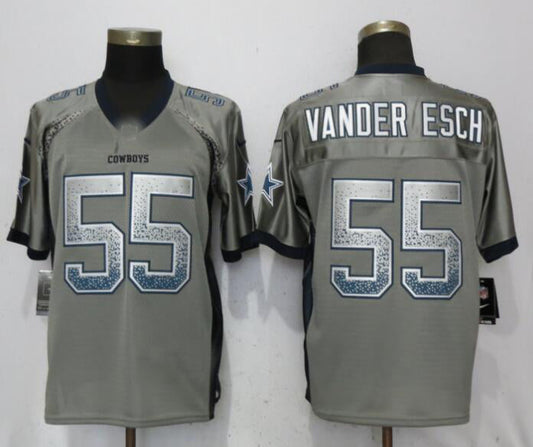 D.Cowboys #55 Leighton Vander Esch Gray Drift Fashion Elite Jersey Fashion Jersey American Jerseys - Main View