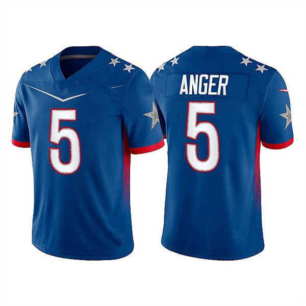 D.Cowboys #5 Bryan Anger 2022 Royal Pro Bowl Stitched Jersey American Football Jerseys - Main View