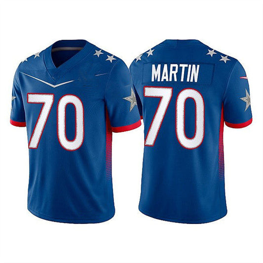 D.Cowboys #70 Zack Martin 2022 Royal Pro Bowl Stitched Jersey American Football Jerseys - Main View