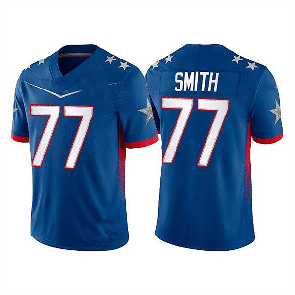 D.Cowboys #77 Tyron Smith 2022 Royal Pro Bowl Stitched Jersey American Football Jerseys - Main View