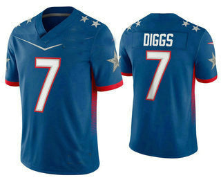 D.Cowboys #7 Trevon Diggs Blue 2022 Pro Bowl Vapor Untouchable Stitched Limited Jersey American Football Jerseys - Main View