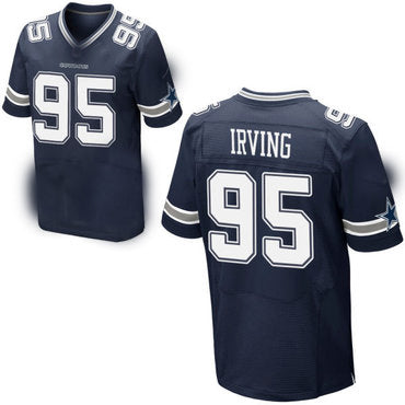 D.Cowboys #95 David Irving Home Navy Stitched Elite Jersey Fashion Jersey American Jerseys - Main View